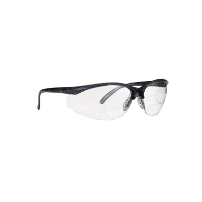 Renegade Readers™ Semi-Rimless Safety Readers with Gray Frame, Clear Lens and 3A Coating - +1.50 Diopter